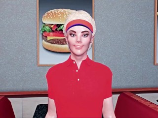 FUTAS MILF FUCKS McDonalds Worker (FUTA ON MALE, 3D FUTA, 3D FUTANARI)