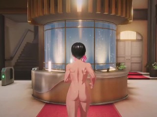 金髪美女のバニーガールの子宮にたっぷりザーメン流し込む♡　ハニカム実況