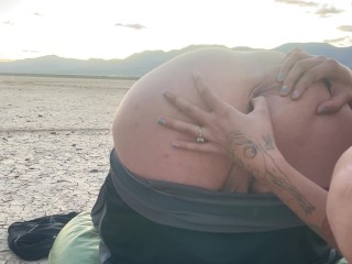 Pegging and Eating His Ass in the Middle of the Desert - Jamie Stone