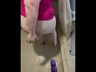 Dry anal fucking with a bad dragon dildo