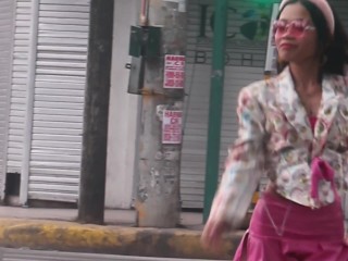 Asian school girl with pink skirt licked and fucked as she deserved