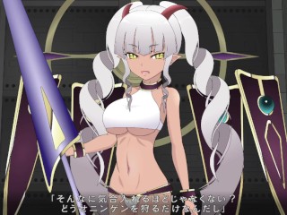 【わからせ！魔王様 実況(体験版)】「何する気っ！？」性悪な爆乳魔王が中出しセックスされてしまい・・(アニメーション同人エロゲー hentai game）