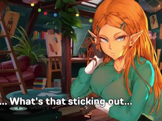 [Voiced JOI] Zelda Plays a Cards Game With Your Cock! [Teaser] [Edging] [Anal] [Countdown]