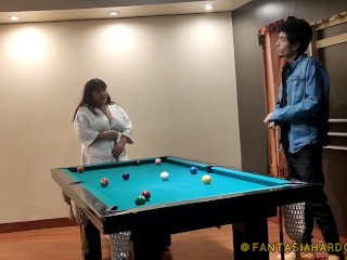 Giving my best friend some good butt massages after a game of pool FANTASIAHARDCORESEX