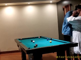 Giving my best friend some good butt massages after a game of pool FANTASIAHARDCORESEX