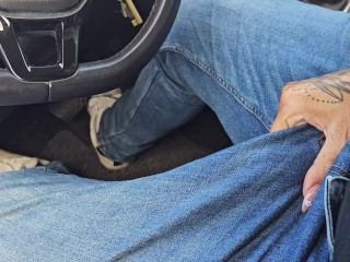 Public Blowjob in car by milf. She wanted my cum in her mouth!