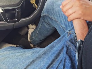 Public Blowjob in car by milf. She wanted my cum in her mouth!