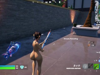 Fortnite gameplay (chun li nude)