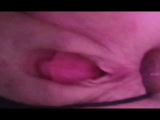 stuffing myself with this dildo - first pussy then ass