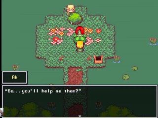 Monster girl hunter - Um sexo pesado com uma monster girl planta ruiva peituda