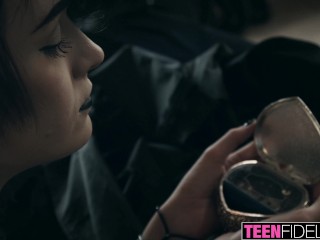 TEENFIDELITY Teen Goth Gets The Hard Fuck She's Been Wanting