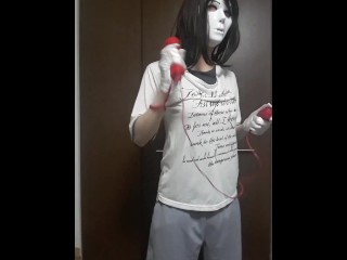 バラエティ パーティ 巨乳 乳揺れ ゲーム 下手くそ ノーブラ 乳首 爆乳 女装子 男の娘 誘惑 小悪魔 ビッチ japanese transgender amateur hentai  asian