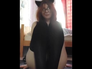 Playful Kitty Spreads Her Legs Shows Off Her Pussy