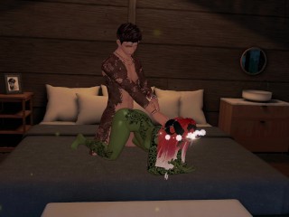 Goblin Girl gets Fucked by Best Friend IRL while BOTH play VRChat