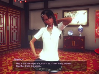 Nagatoro is shown the pleasure of lesbian sex