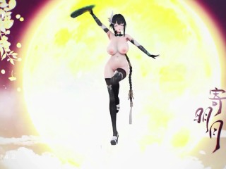 Ying Zhao Aether Gazer Hentai Undress Dancing Big Boobs Bouncing Chinese Girl MMD 3D