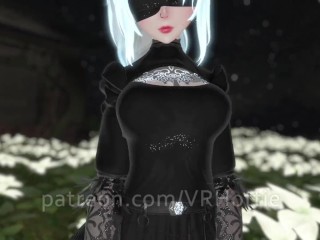 POV 2B Fucking You In Flower Field Lap Dance VRChat ERP