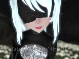 POV 2B Fucking You In Flower Field Lap Dance VRChat ERP