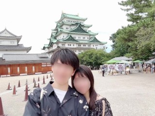 【個人撮影】名古屋🏯アナル丸見えの別アングル♡ホテルで激しい中出しSEXをする素人カップルの生々しい一部始終♡／Japanese amateur hentai ／日本人／パイパン／色白／美少女