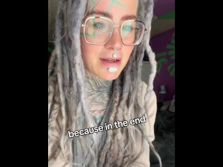 Anuskatzz Tattoo bodymodification hippie goth punk onlyfans model talks about her philosophy of life