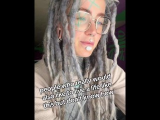 Anuskatzz Tattoo bodymodification hippie goth punk onlyfans model talks about her philosophy of life