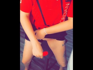 Lush 3 Vibrator in the Kitchen so the Neighbors can Watch!