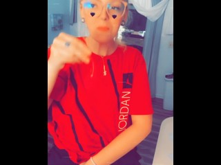 Lush 3 Vibrator in the Kitchen so the Neighbors can Watch!