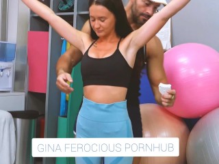 My personal trainer fucks me very hard and hot in the gym and I receive his cum inside mouth