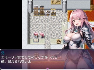 【#01 エミーリア～淫欲の聖騎士(体験版)実況】新米の爆乳女騎士が王命により全裸で生中出しされてしまい・・(ファンタジー同人エロゲー・抜きゲー ) Hentai game