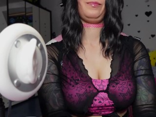 ASMR Massagestick Vibrationsound from emo girl