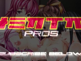 HENTAI - Brunette Babe's Pussy Is Dripping Wet And All Her Pussy Juice Is All Over The Place