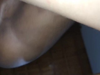 squirting the cock of my lover before he fucked me in doggy style and creampies me