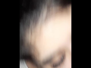 I give a slobbery blowjob and get slapped