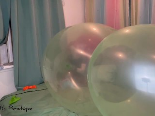 Nail and Air Pump Popping BIG Balloons