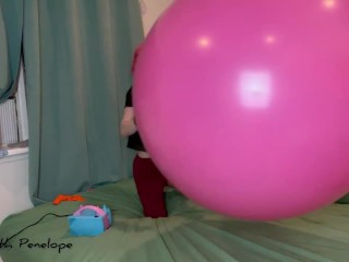 Nail and Air Pump Popping BIG Balloons