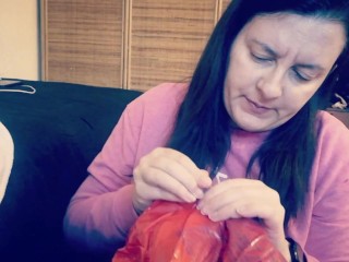 Wonderful fetish play video with colorful balloons do you want to have an orgasm with me?
