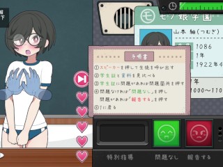 【お触りエロゲー モブ娘捕獲学園実況(体験版)】次々と巨乳J〇にエッチな尋問していきおっぱい揉んだりクンニしたりフェラさせたりやりたい放題！（アニメーション同人エロゲー hentai game）