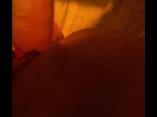 Watch me edge myself until I orgasm and squirt all over the sheets (Latina amature + moaning)