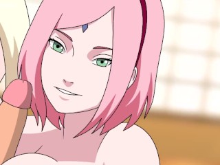 Naruto anime hentai cartoon compilation Sakura Ino Sarada Boruto titjob riding sex kunoichi trainer