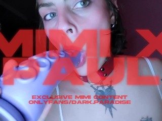 shy goth girl wets her hairy pussy. Mimixpaul onlyfans @dark.paradise