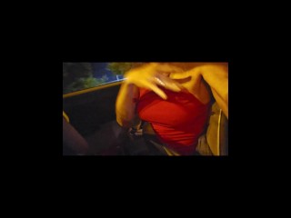 Sexynini83 - Exib Compilation Wash the car and drive NAKED 🔥🔥🔥