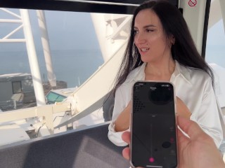 Cumming on the first date on a Ferris wheel LOVENSE CONTROL