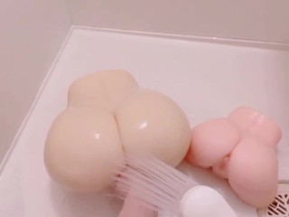 【手フェチ】秘部へ指入れオナホ洗浄♡使用後のルーティーン♡