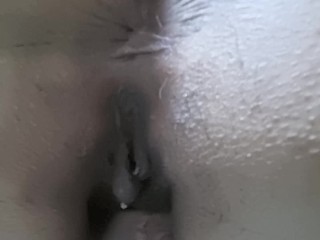 Huge ass housewife getting a huge creampie, massive cum over my wife´s pussy