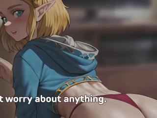 [Voiced Hentai JOI] Zelda Plays a Cards Game With Your Cock! [Public Version] [Edging] [Anal] [Count