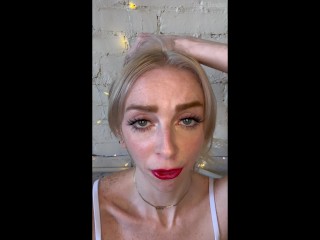 POV Face Fetish Cute Freckled Blonde CHEER SLUT Begs For YOUR Cum - Remi Reagan