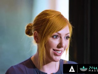 NURU MASSAGE - Big Boobies MILF Lauren Phillips Gets Her Redhead Pussy Banged By Her Client