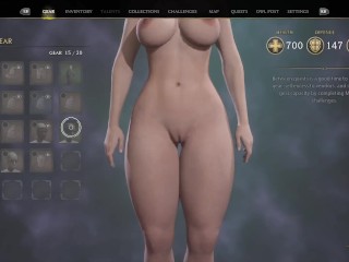 Hogwarts Legacy Custom Curvy Body Nude Mod