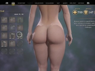 Hogwarts Legacy Custom Curvy Body Nude Mod