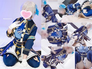 💙【AliceHolic13】 Idol Game Cosplaying stage costume creampie compilation hentai video